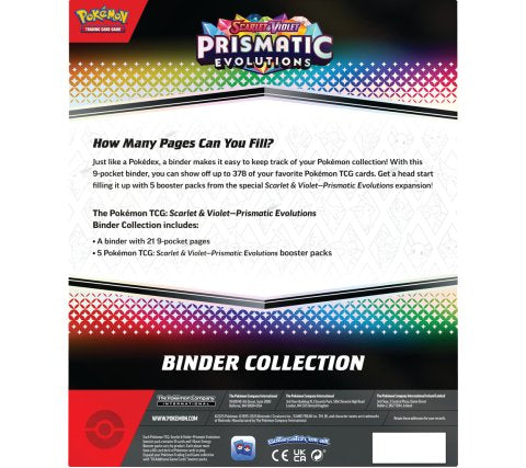 Sealed English Pokémon TCG – Prismatic Evolutions Binder Collection – HLcollectibles