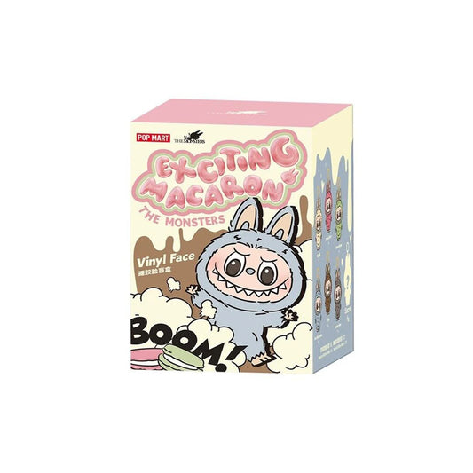 Sealed Labubu Exciting Macaron blind box – Pop Mart collectible with mystery figure chance – colorful packaging design